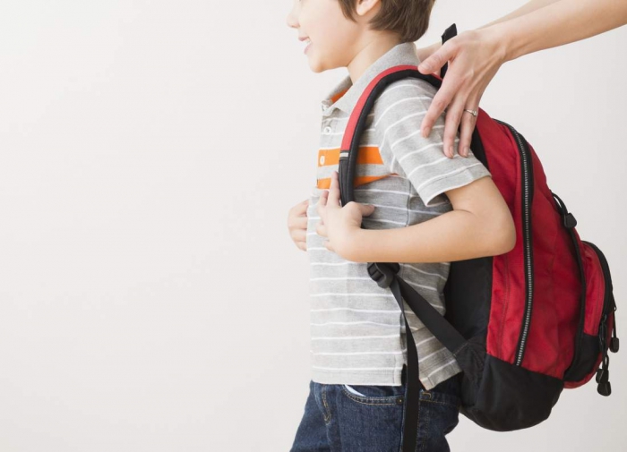 Child with Backpack